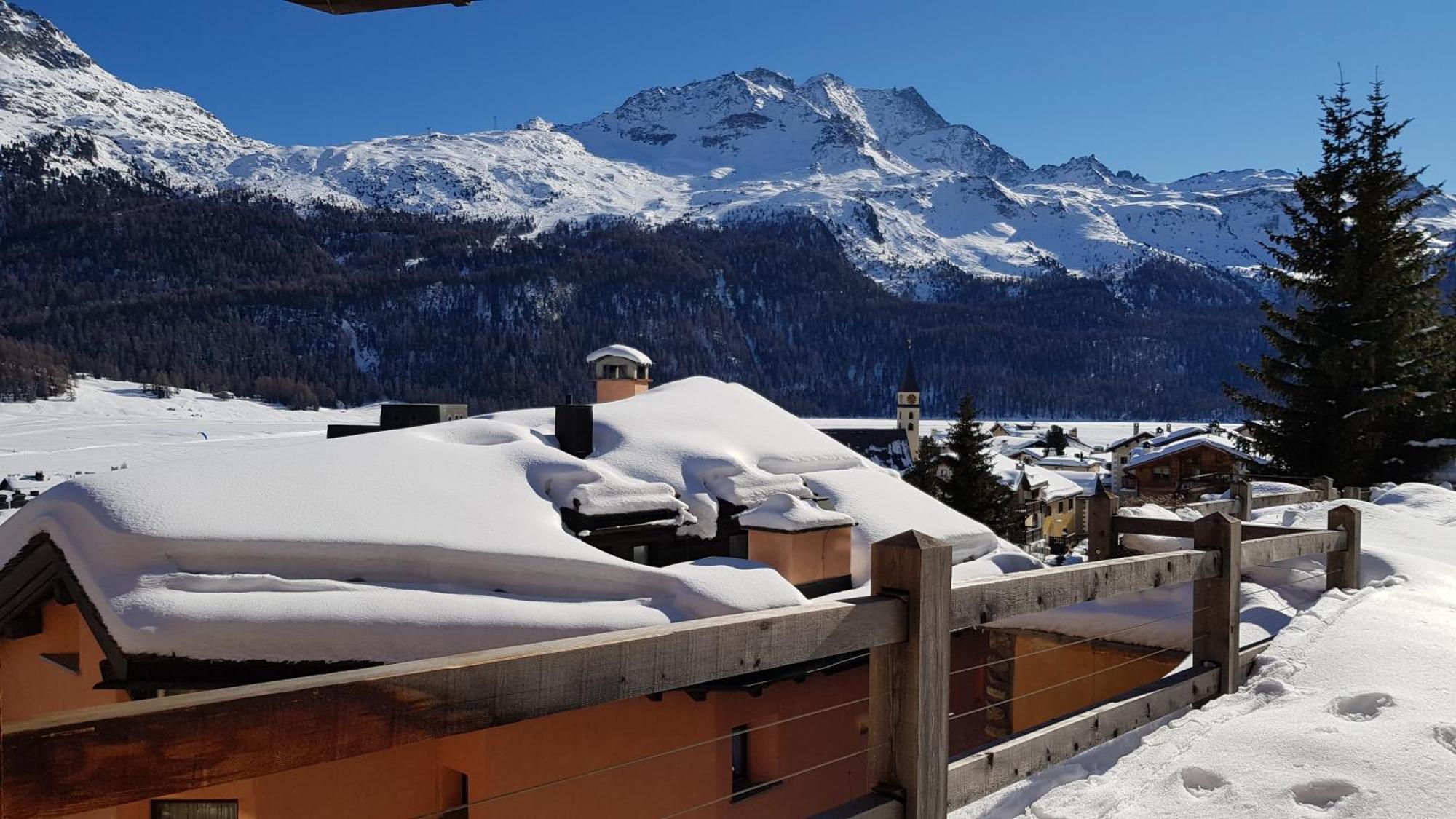 Appartamento Chesa Bellaval, Haus La Vuolp 2-Zimmer-Dachwohung Silvaplana Esterno foto